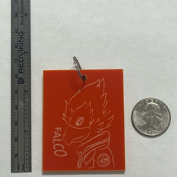 Smash Bros FALCO Melee Keychain - Picture 2 of 4
